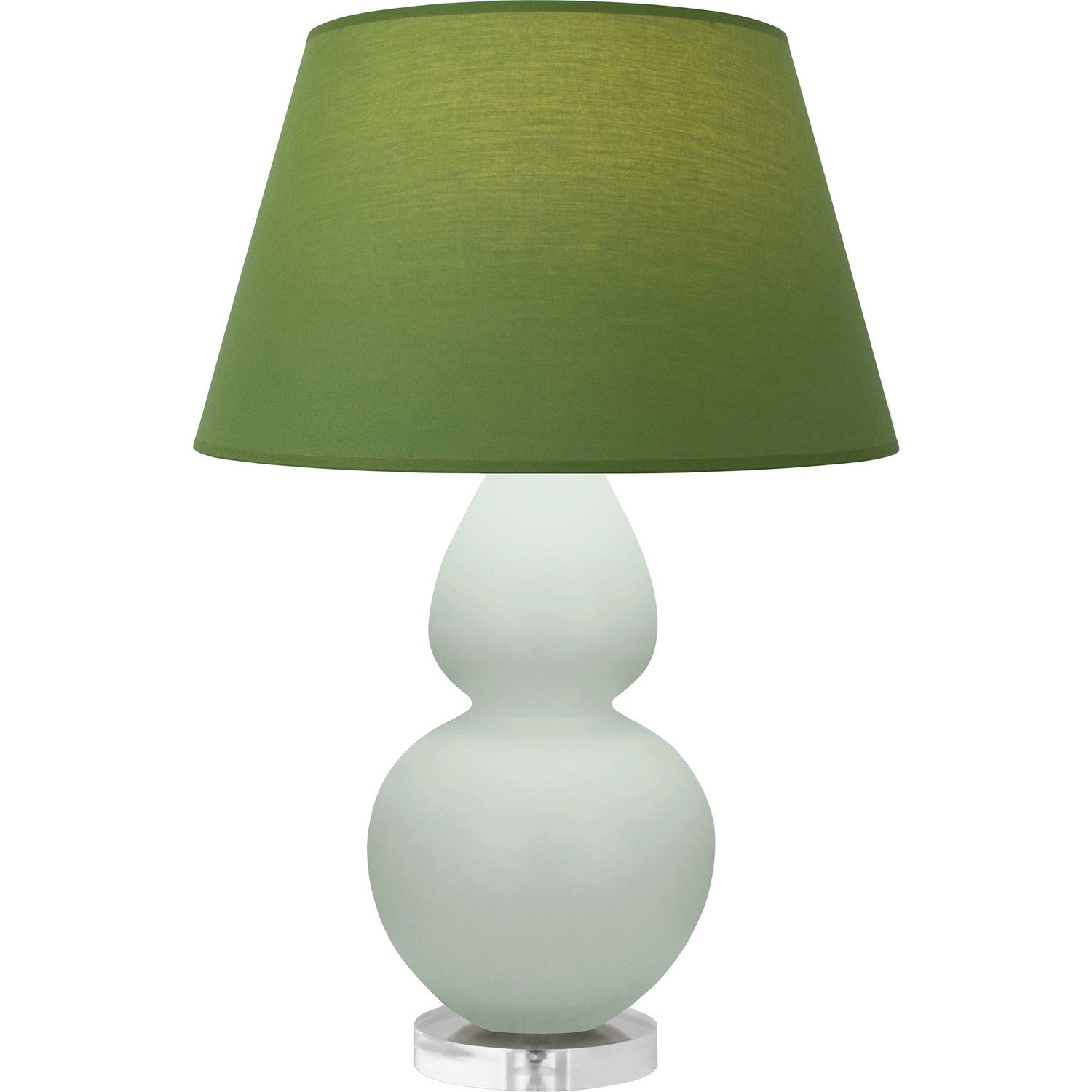 Robert Abbey - MCL62G - One Light Table Lamp - Double Gourd - Matte Celadon Glazed Ceramic w/Lucite