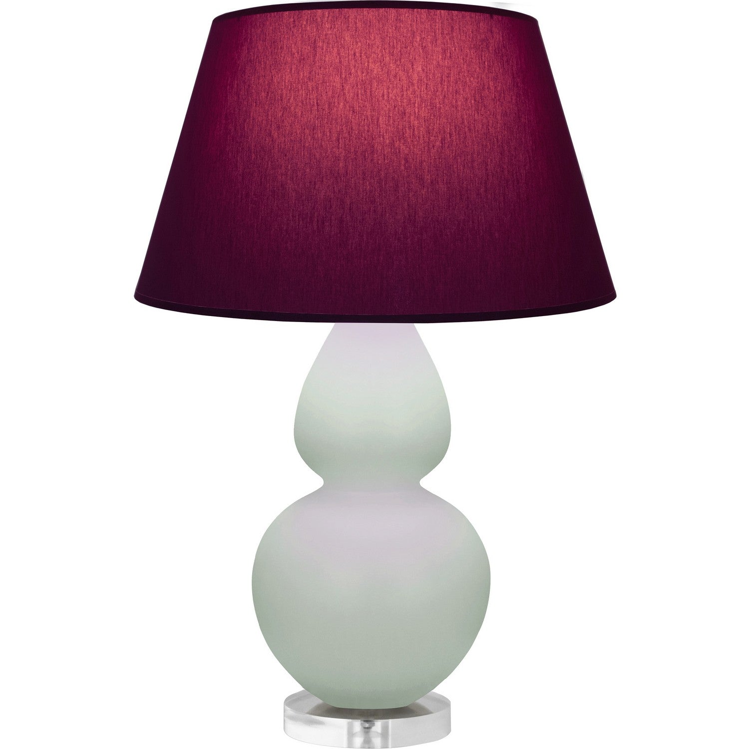 Robert Abbey - MCL62P - One Light Table Lamp - Double Gourd - Matte Celadon Glazed Ceramic w/Lucite