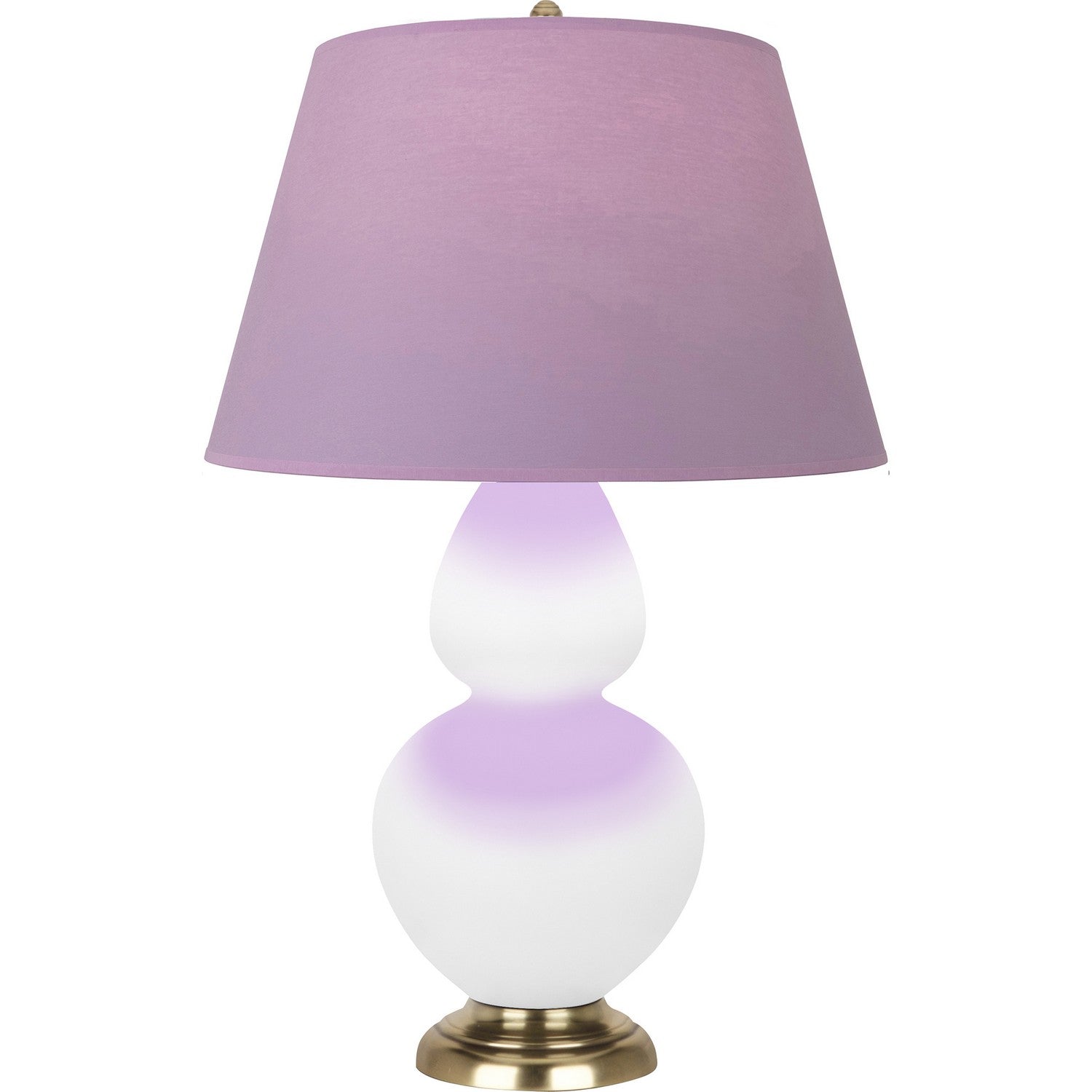 Robert Abbey - MDY20L - One Light Table Lamp - Double Gourd - Matte Daisy Glazed Ceramic w/Antique Natural Brassed