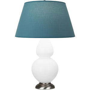 Robert Abbey - MDY22B - One Light Table Lamp - Double Gourd - Matte Daisy Glazed Ceramic w/Antique Silvered