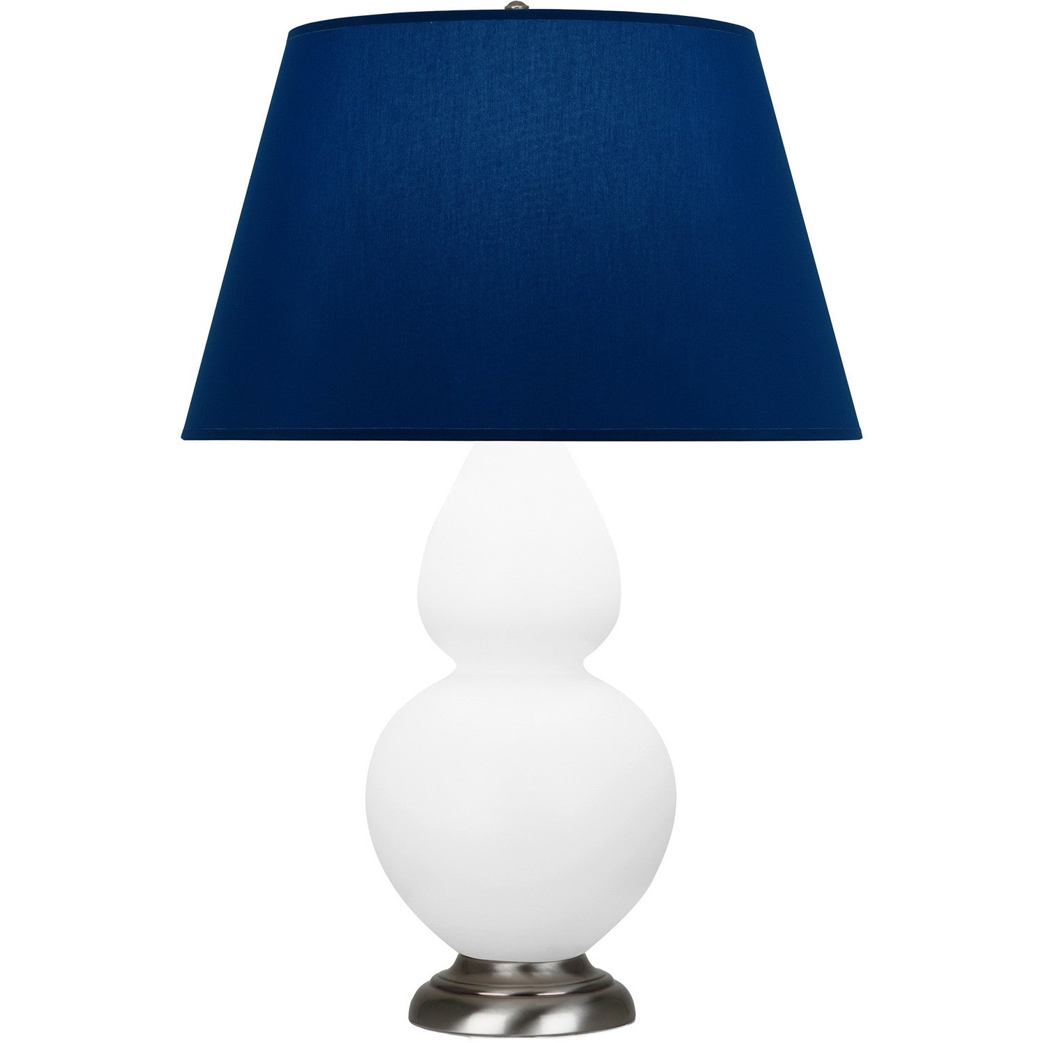 Robert Abbey - MDY22N - One Light Table Lamp - Double Gourd - Matte Daisy Glazed Ceramic w/Antique Silvered