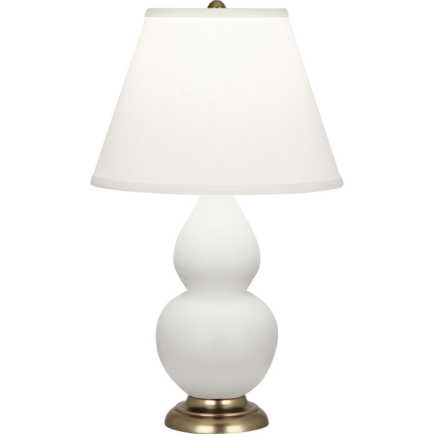 Robert Abbey - MDY50 - One Light Accent Lamp - Small Double Gourd - Matte Daisy Glazed Ceramic w/Antique Natural Brass