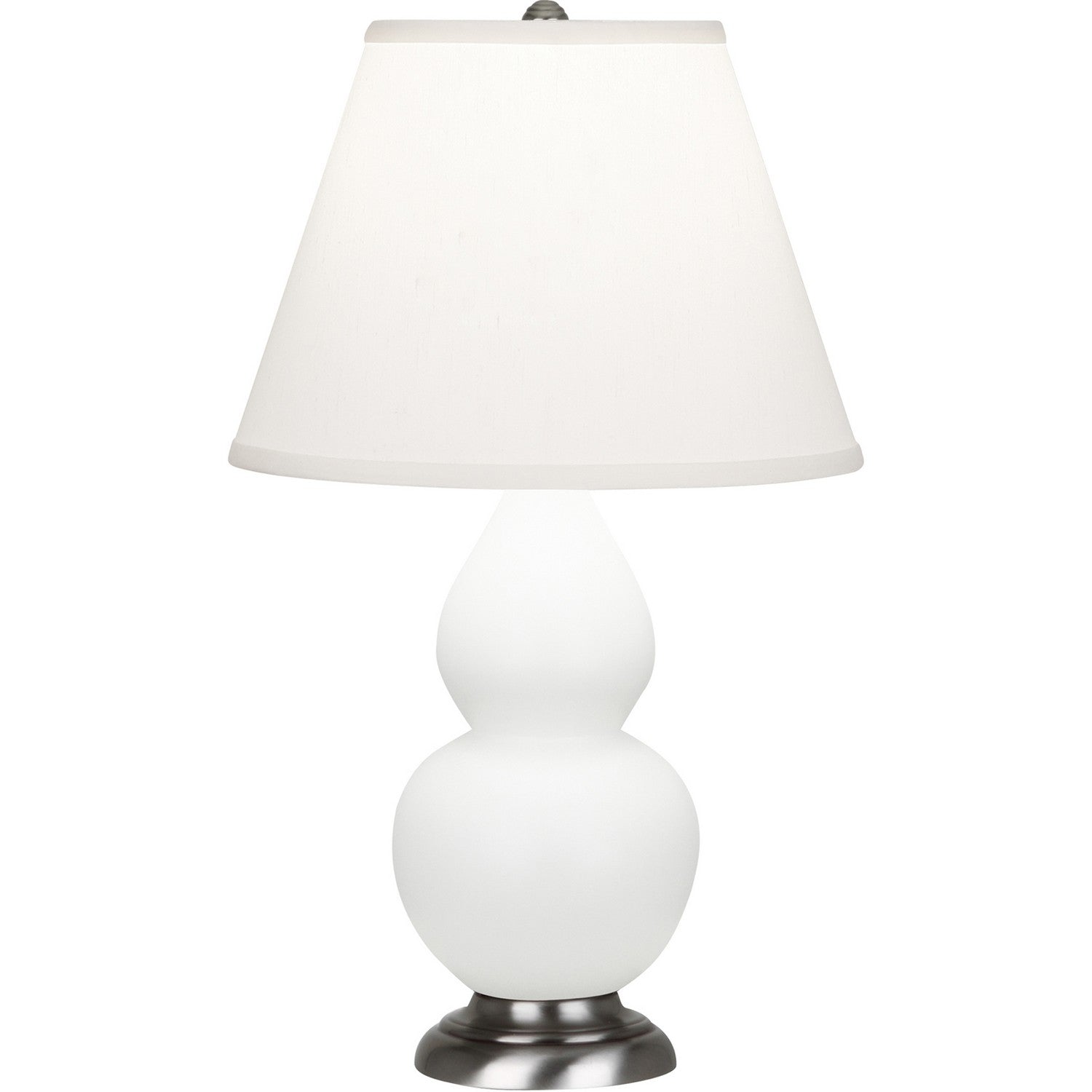 Robert Abbey - MDY52 - One Light Accent Lamp - Small Double Gourd - Matte Daisy Glazed Ceramic w/Antique Silvered