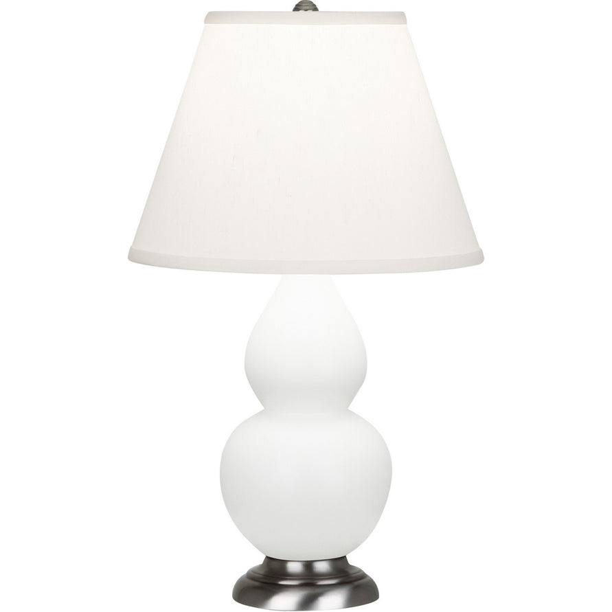 Robert Abbey - MDY52 - One Light Accent Lamp - Small Double Gourd - Matte Daisy Glazed Ceramic w/Antique Silver