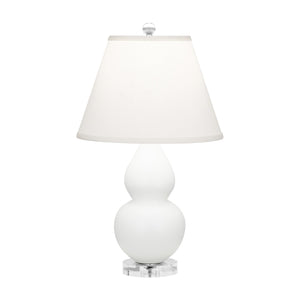 Robert Abbey - MDY53 - One Light Accent Lamp - Small Double Gourd - Matte Daisy Glazed Ceramic w/Lucite