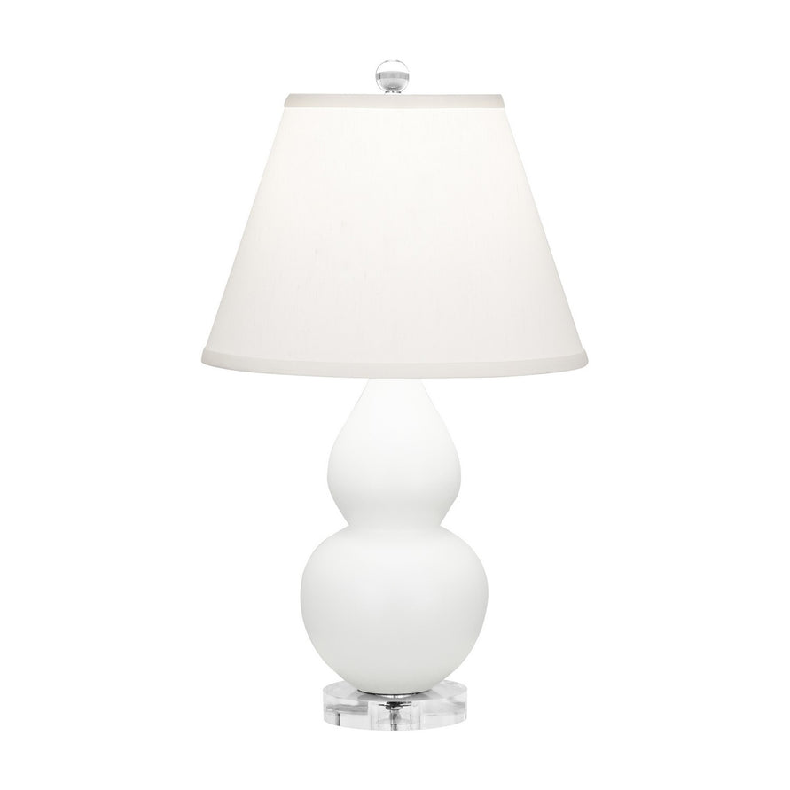 Robert Abbey - MDY53 - One Light Accent Lamp - Small Double Gourd - Matte Daisy Glazed Ceramic w/Lucite