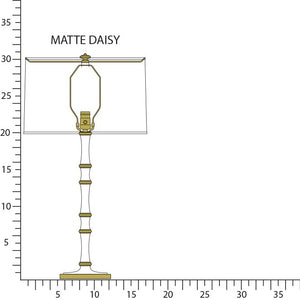 Robert Abbey - MDY71 - One Light Table Lamp - Kane - Matte Daisy w/Modern Brass