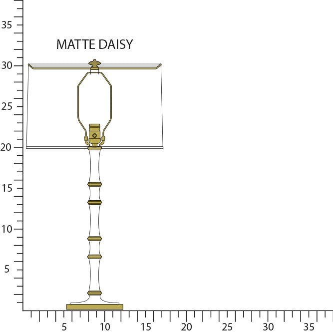 Robert Abbey - MDY71 - One Light Table Lamp - Kane - Matte Daisy w/Modern Brass