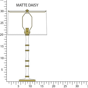 Robert Abbey - MDY71X - One Light Table Lamp - Kane - Matte Daisy w/Modern Brass