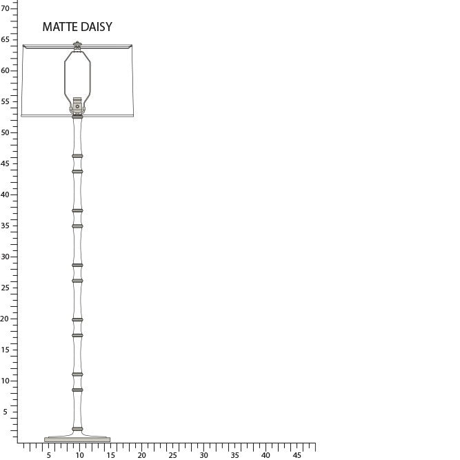 Robert Abbey - MDY74X - One Light Floor Lamp - Kane - Matte Daisy w/Polished Nickel