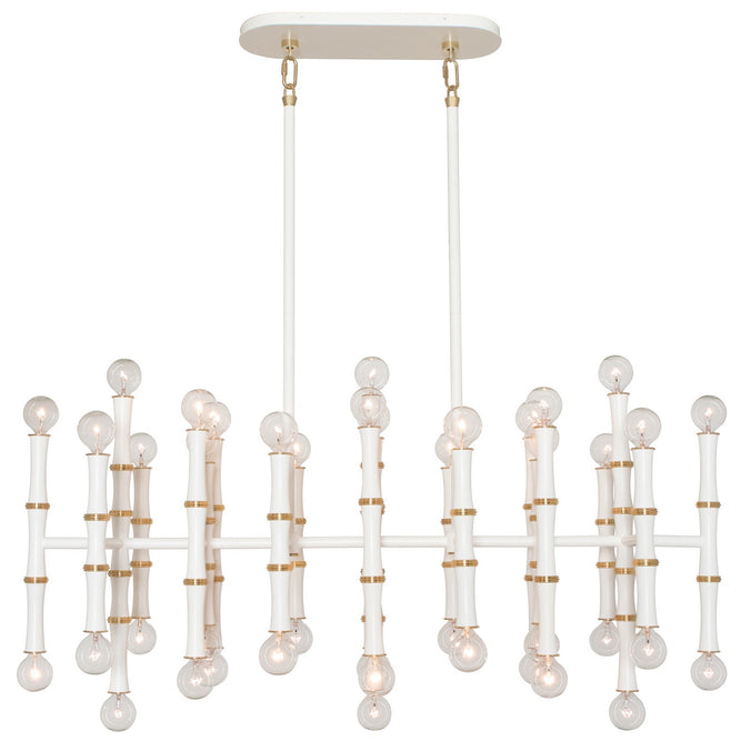 Robert Abbey - MDY77 - 42 Light Pendant - Kane - Matte Daisy w/Modern Brass