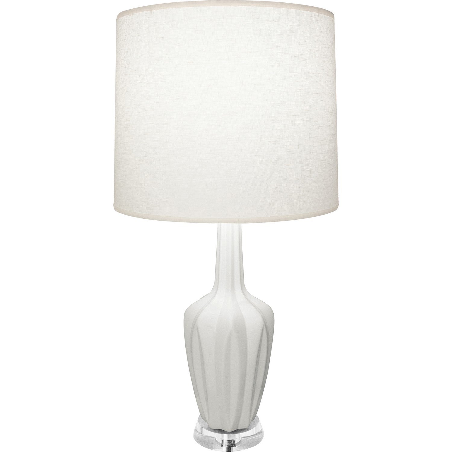 Robert Abbey - MLY35 - One Light Accent Lamp - Emma - Matte Lily Glazed Ceramic w/Polished Nickel/a Lucite