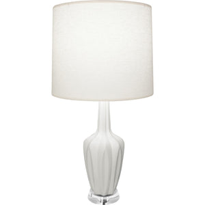 Robert Abbey - MLY35 - One Light Accent Lamp - Emma - Matte Lily Glazed Ceramic w/Polished Nickel/a Lucite