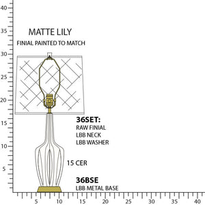 Robert Abbey - MLY36 - One Light Table Lamp - Emma - Matte Lily Glazed Ceramic w/Warm Brass