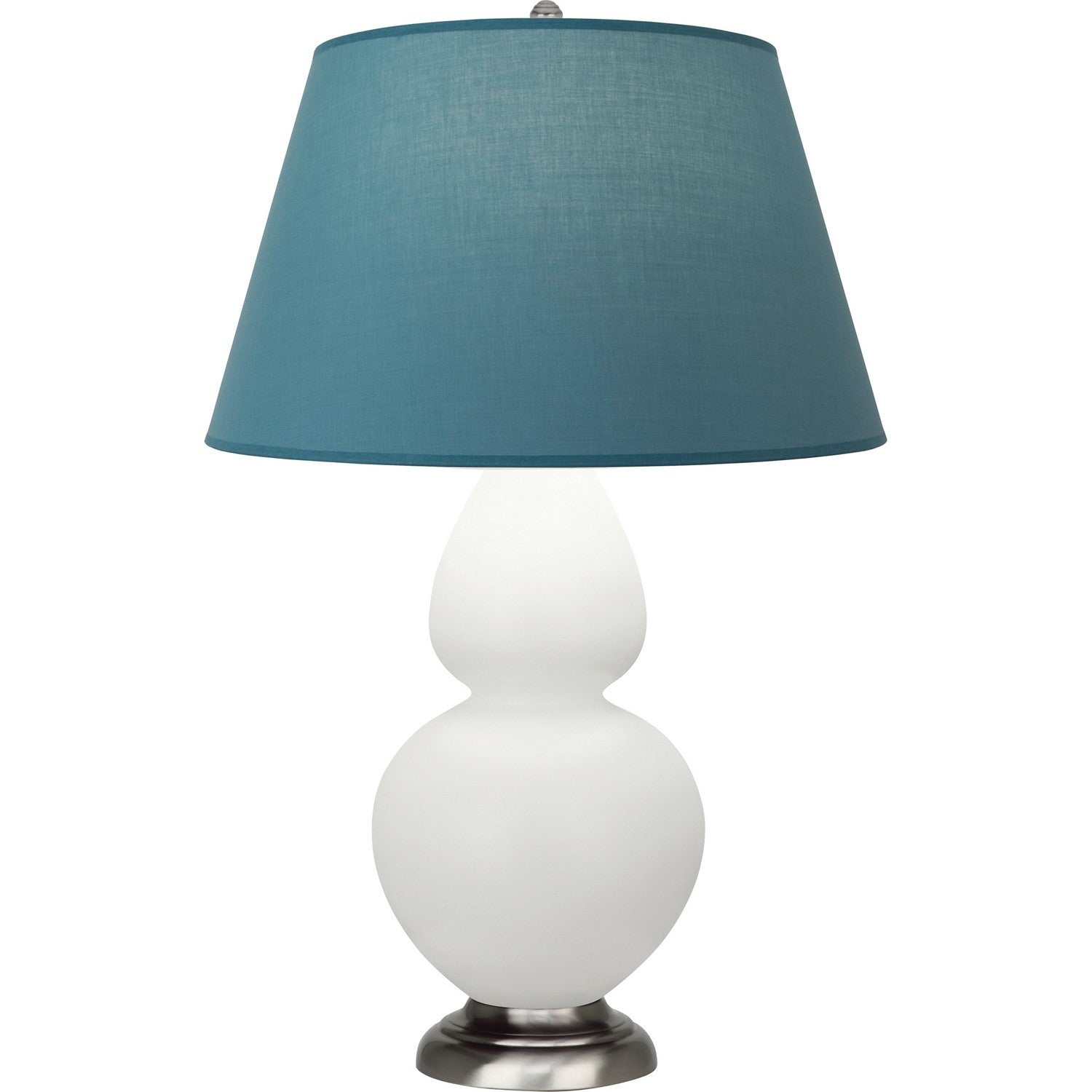 Robert Abbey - MLY59B - One Light Table Lamp - Double Gourd - Matte Lily Glazed Ceramic w/Antique Silvered