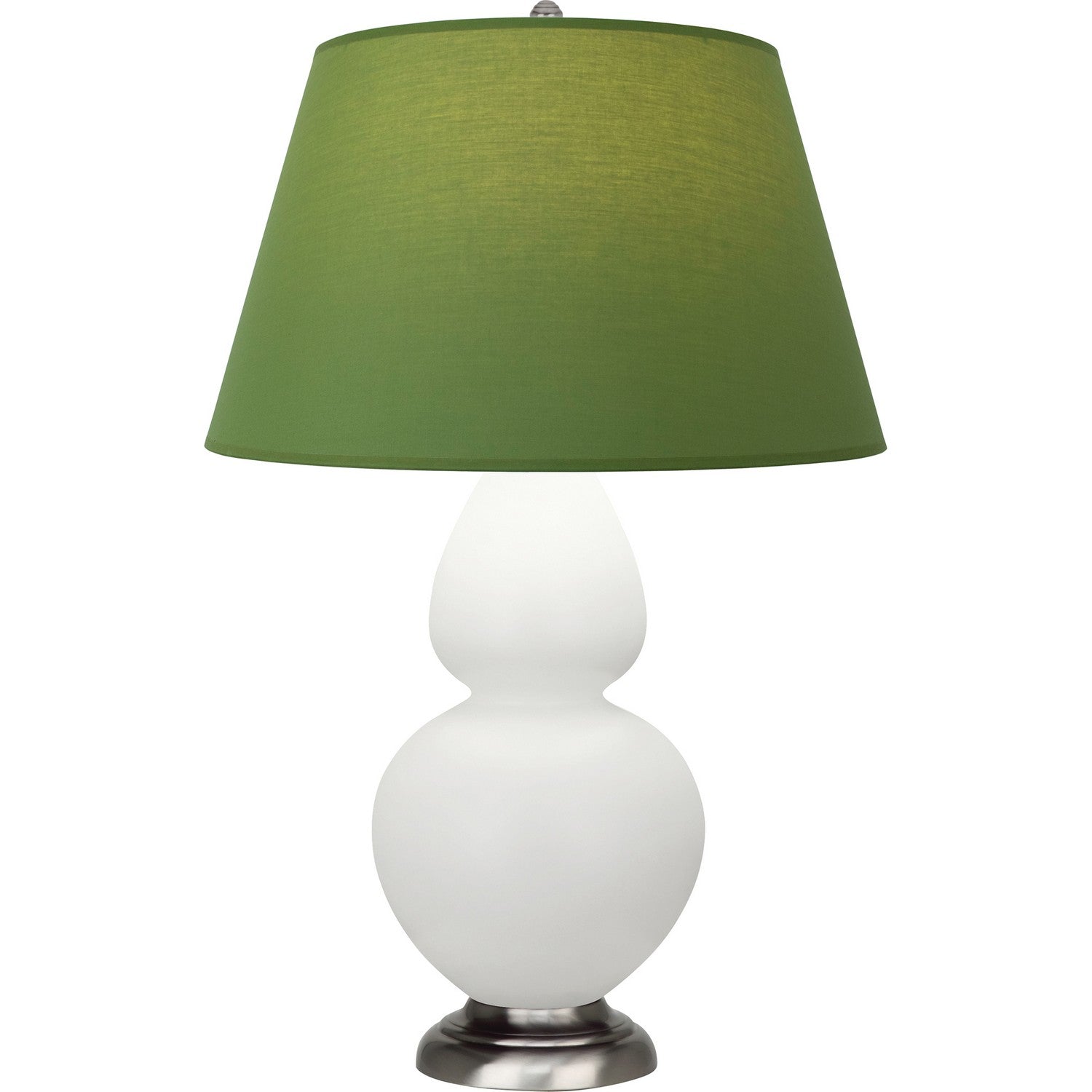 Robert Abbey - MLY59G - One Light Table Lamp - Double Gourd - Matte Lily Glazed Ceramic w/Antique Silvered