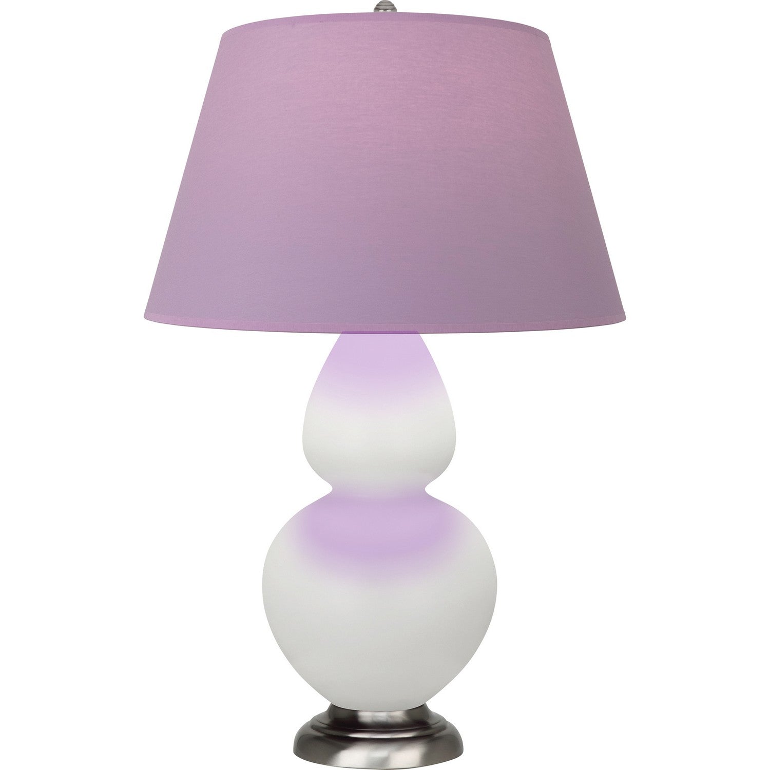 Robert Abbey - MLY59L - One Light Table Lamp - Double Gourd - Matte Lily Glazed Ceramic w/Antique Silvered