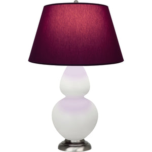 Robert Abbey - MLY59P - One Light Table Lamp - Double Gourd - Matte Lily Glazed Ceramic w/Antique Silvered