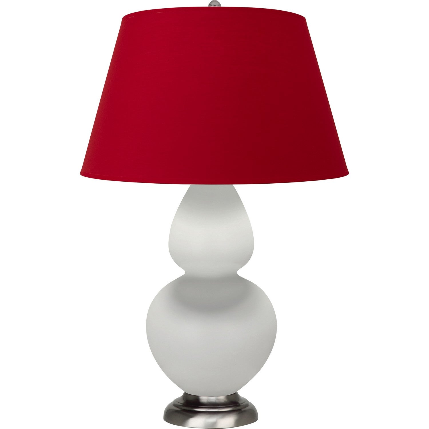 Robert Abbey - MLY59R - One Light Table Lamp - Double Gourd - Matte Lily Glazed Ceramic w/Antique Silvered