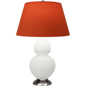 Robert Abbey - MLY59T - One Light Table Lamp - Double Gourd - Matte Lily Glazed Ceramic w/Antique Silvered