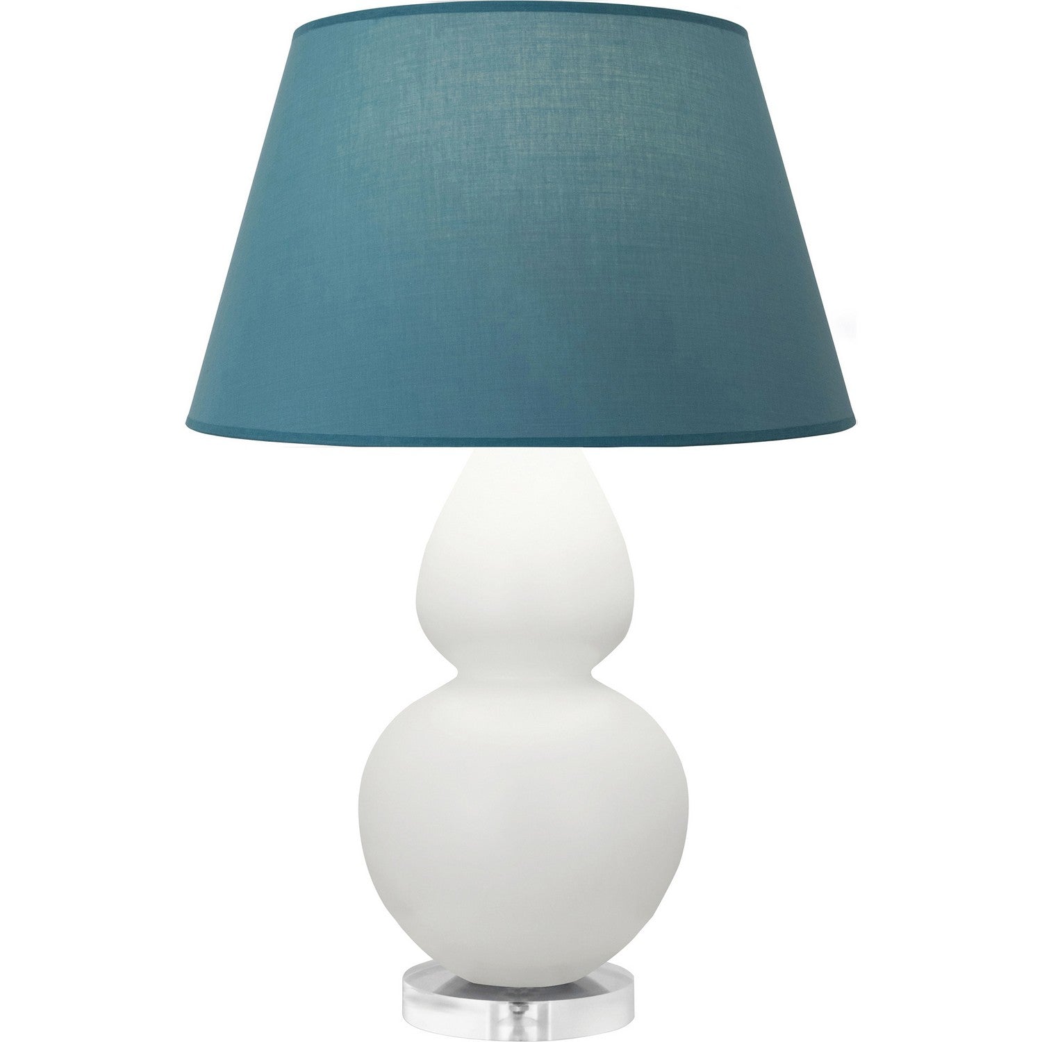 Robert Abbey - MLY62B - One Light Table Lamp - Double Gourd - Matte Lily Glazed Ceramic w/Lucite