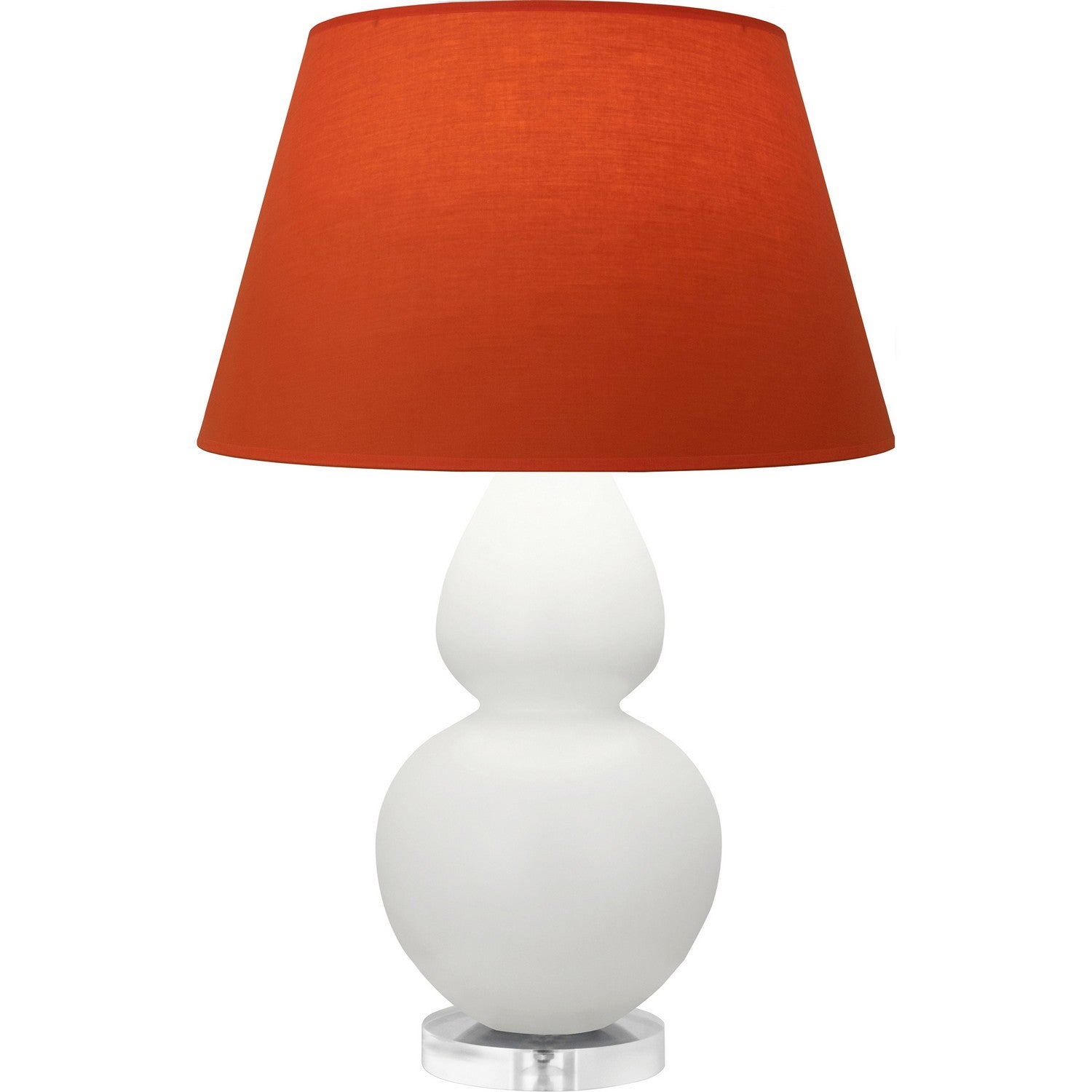 Robert Abbey - MLY62T - One Light Table Lamp - Double Gourd - Matte Lily Glazed Ceramic w/Lucite
