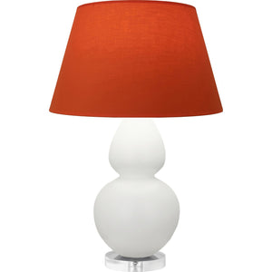 Robert Abbey - MLY62T - One Light Table Lamp - Double Gourd - Matte Lily Glazed Ceramic w/Lucite