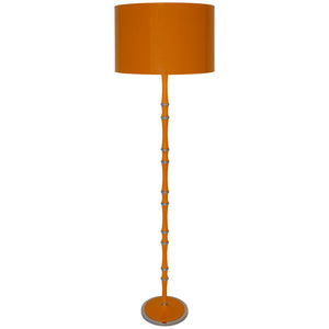 Robert Abbey - PM74X - One Light Floor Lamp - Kane - Pumpkin w/Polished Nickel