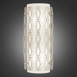 Robert Abbey - S202 - Two Light Wall Sconce - Marcel - Polished Nickel/Frosted Cased White Glass
