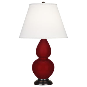 Robert Abbey - SA11X - One Light Accent Lamp - Small Double Gourd - Sangria Glazed Ceramic w/Deep Patina Bronzeed