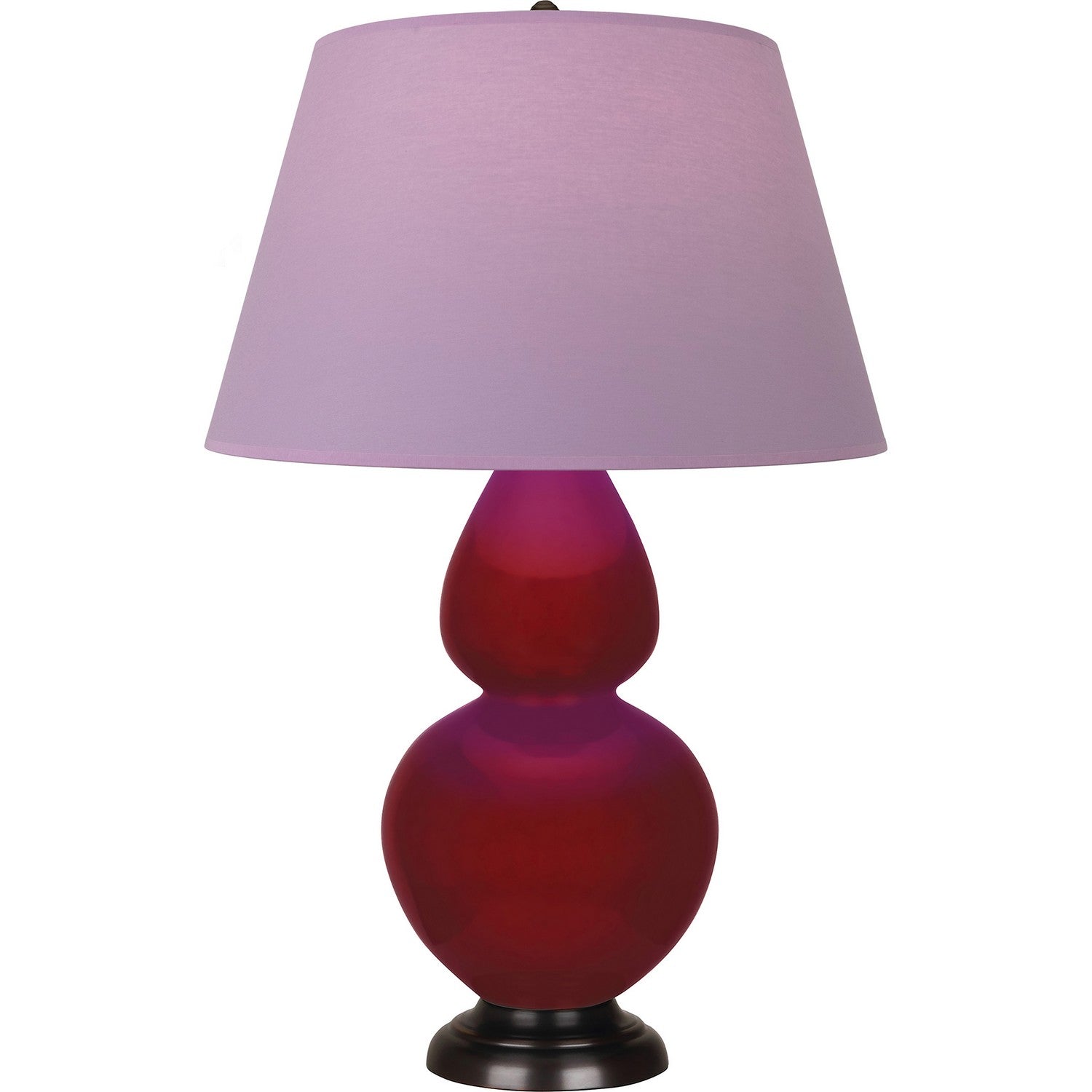 Robert Abbey - SA21L - One Light Table Lamp - Double Gourd - Sangria Glazed Ceramic w/Deep Patina Bronzeed