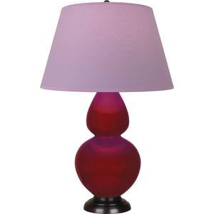 Robert Abbey - SA21L - One Light Table Lamp - Double Gourd - Sangria Glazed Ceramic w/Deep Patina Bronzeed