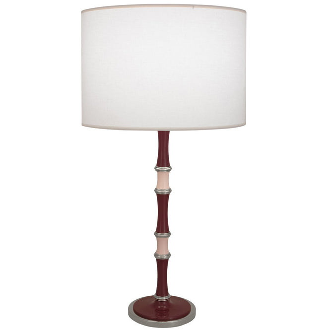 Robert Abbey - SM72RW - One Light Table Lamp - Kane - Sugar Plum, Rose Water w/Polished Nickel
