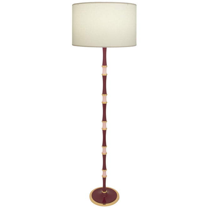 Robert Abbey - SM73RW - One Light Floor Lamp - Kane - Sugar Plum, Rose Water w/Modern Brass
