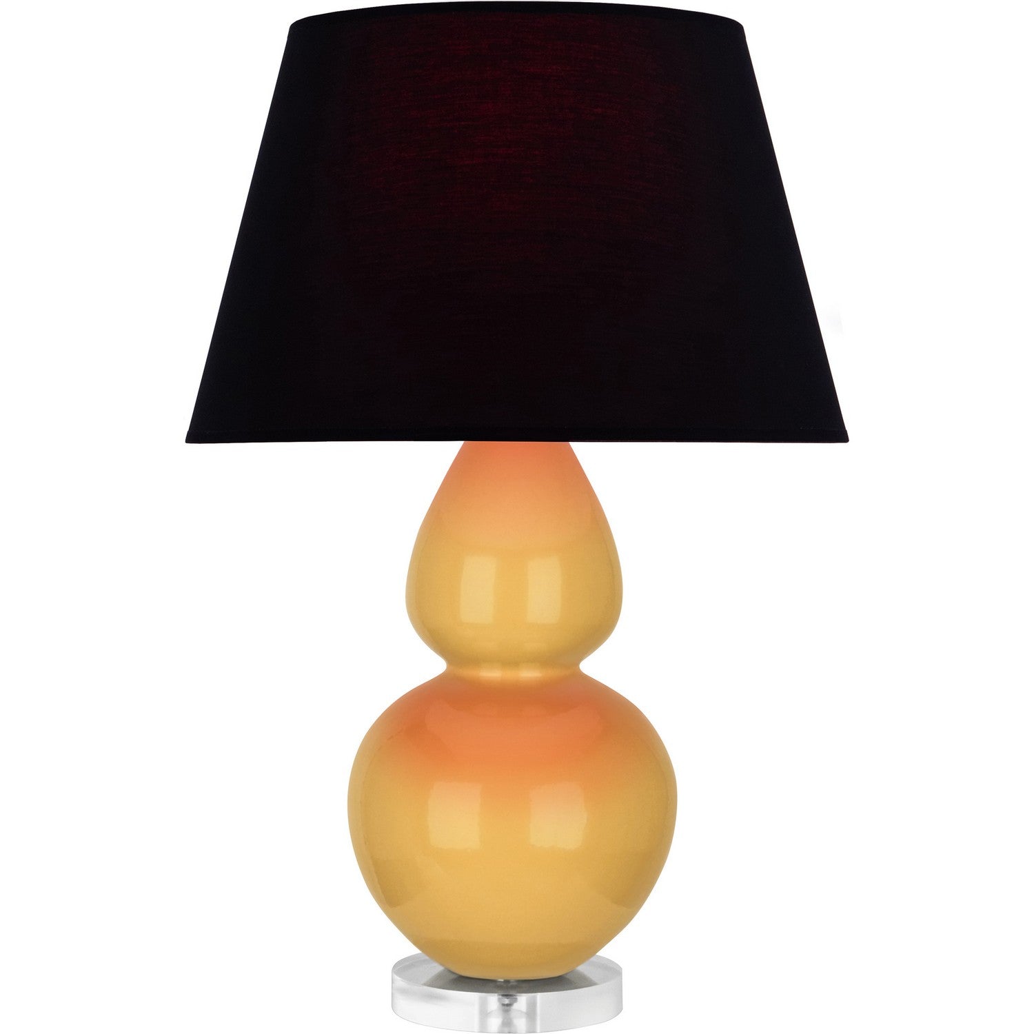 Robert Abbey - SU23K - One Light Table Lamp - Double Gourd - Sunset Glazed Ceramic w/Lucite