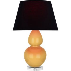 Robert Abbey - SU23K - One Light Table Lamp - Double Gourd - Sunset Glazed Ceramic w/Lucite