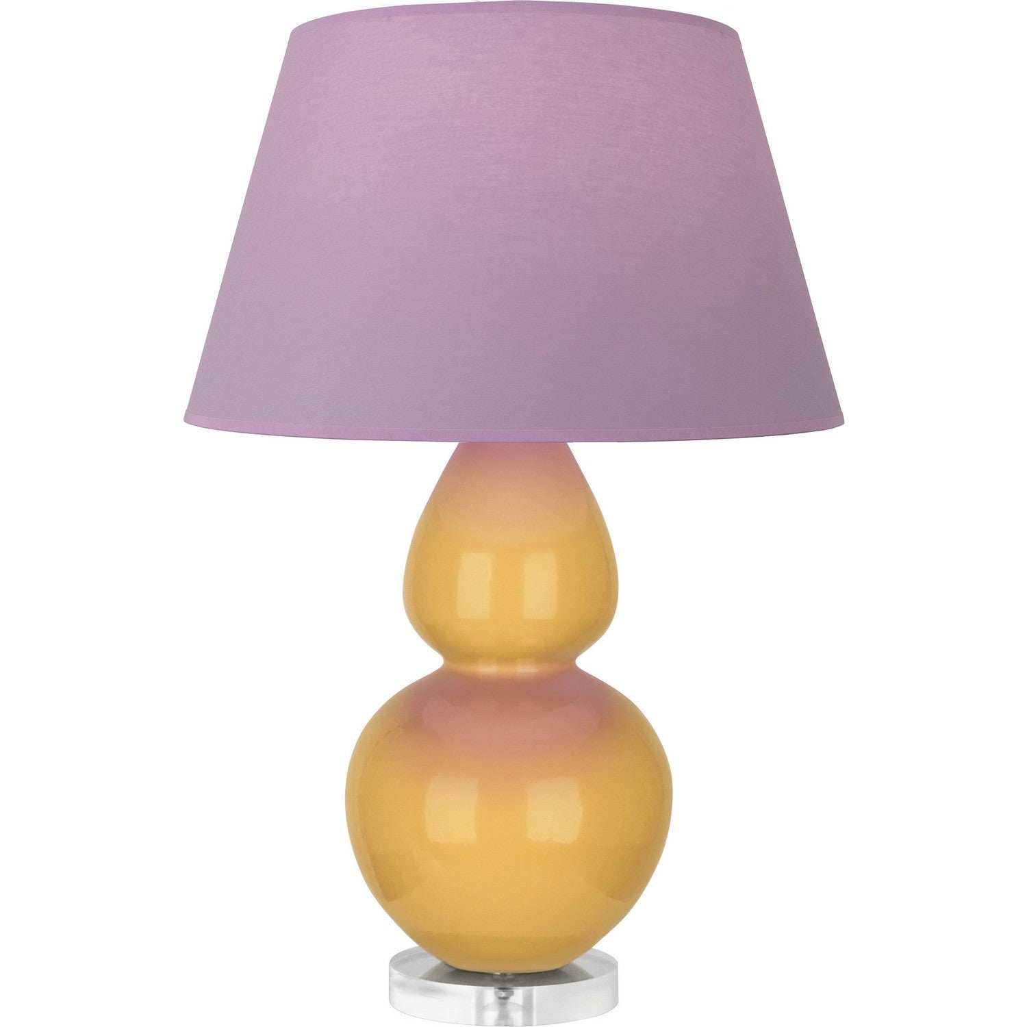 Robert Abbey - SU23L - One Light Table Lamp - Double Gourd - Sunset Glazed Ceramic w/Lucite