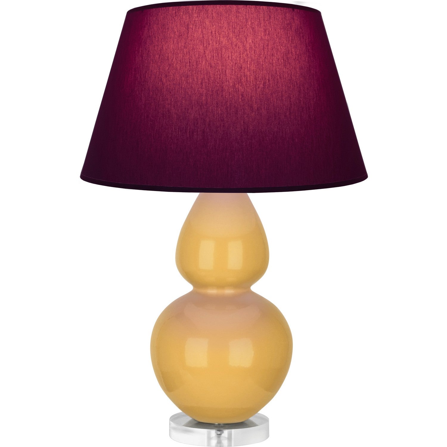 Robert Abbey - SU23P - One Light Table Lamp - Double Gourd - Sunset Glazed Ceramic w/Lucite