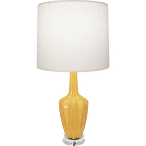 Robert Abbey - SU35 - One Light Accent Lamp - Emma - Sunset Glazed Ceramic w/Polished Nickel/a Lucite
