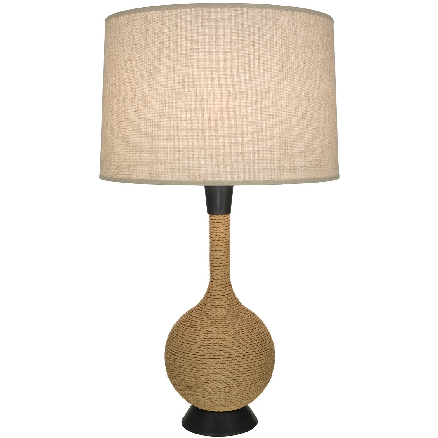 Robert Abbey - Z477X - One Light Table Lamp - Hatteras - Natural Rope w/Deep Patina Bronze