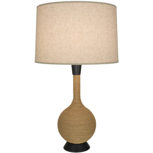 Robert Abbey - Z477X - One Light Table Lamp - Hatteras - Natural Rope w/Deep Patina Bronze
