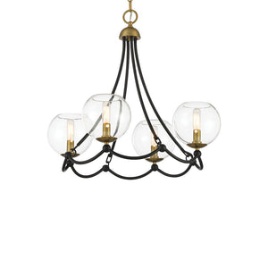 Minka-Lavery - 5065-726 - Four Light Chandelier - Kearney Park - Coal