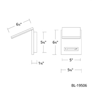 W.A.C. Lighting - BL-75506-BK - LED Task Light - Flapp - Black
