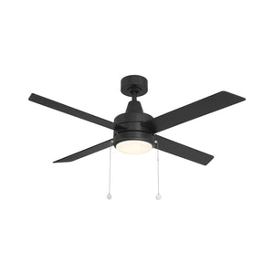 W.A.C. Lighting - F-106L-MB - LED Flush Mount Ceiling Fan - Quade - Matte Black