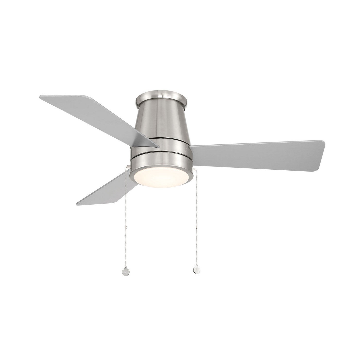 W.A.C. Lighting - F-107L-BN - LED Flush Mount Ceiling Fan - Hug - Brushed Nickel
