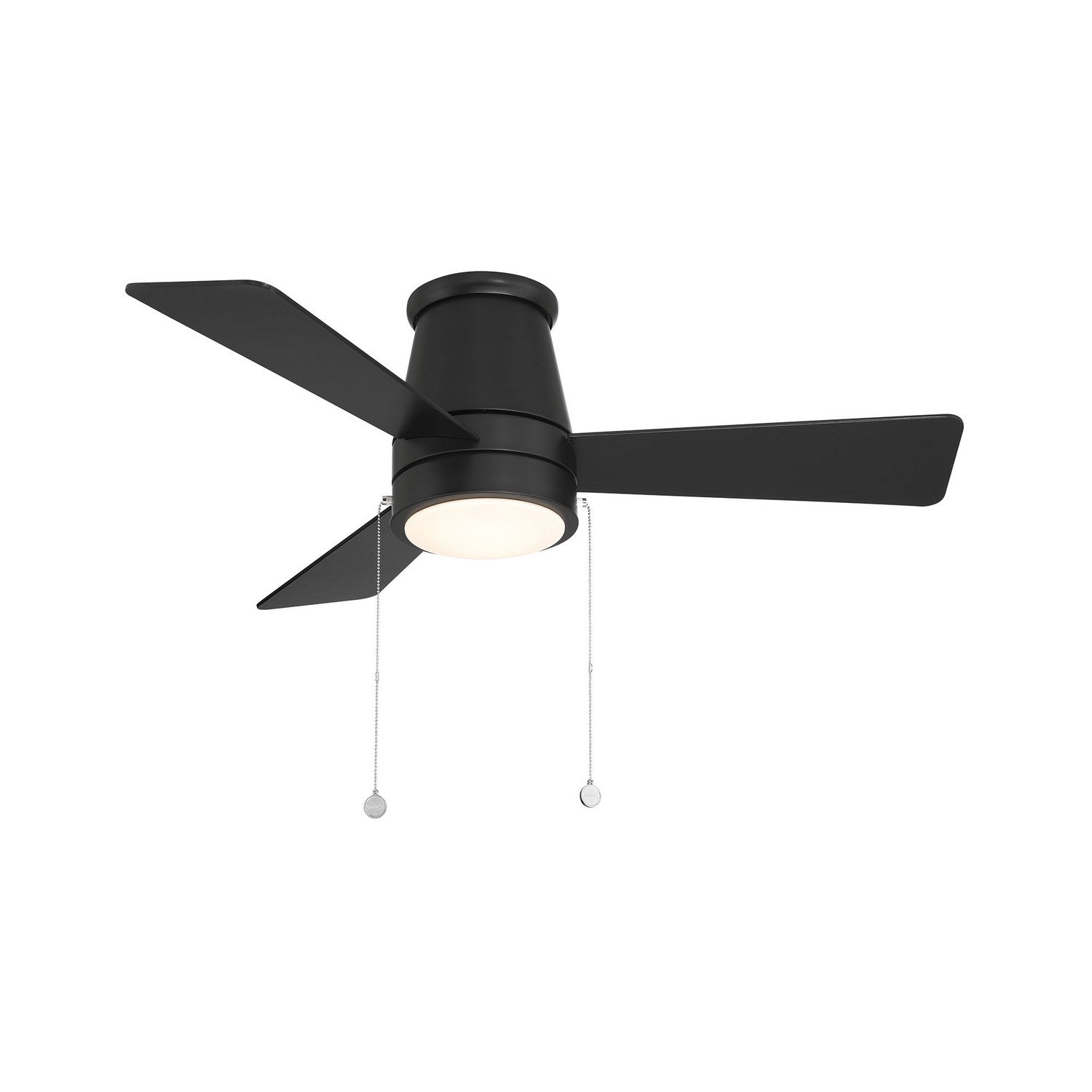 W.A.C. Lighting - F-107L-MB - LED Flush Mount Ceiling Fan - Hug - Matte Black