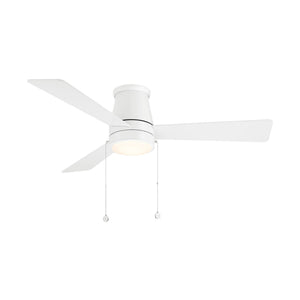 W.A.C. Lighting - F-108L-MW - LED Flush Mount Ceiling Fan - Hug - Matte White