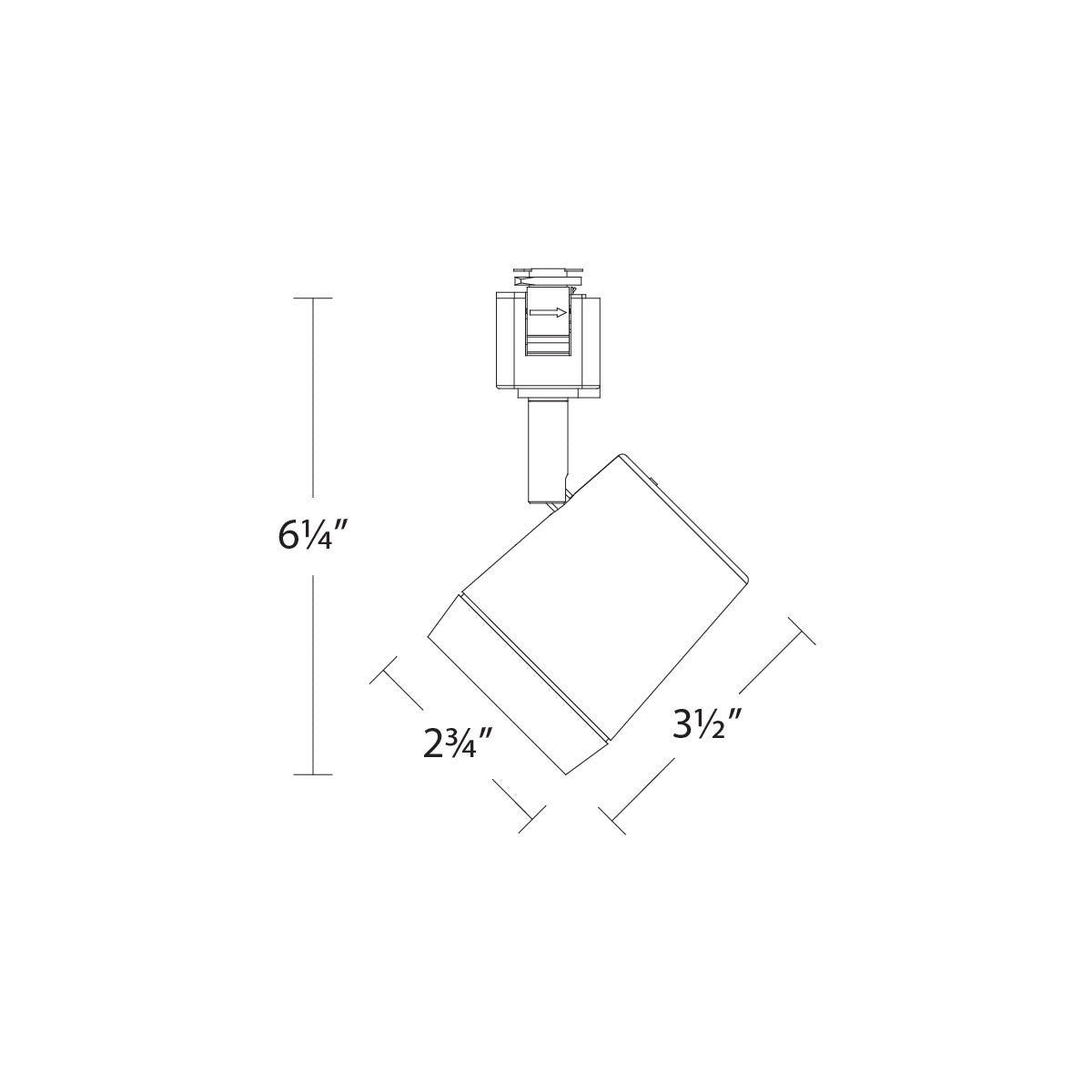 W.A.C. Lighting - H-7011-CS-BK - LED Track Luminaire - Ocularc - Black