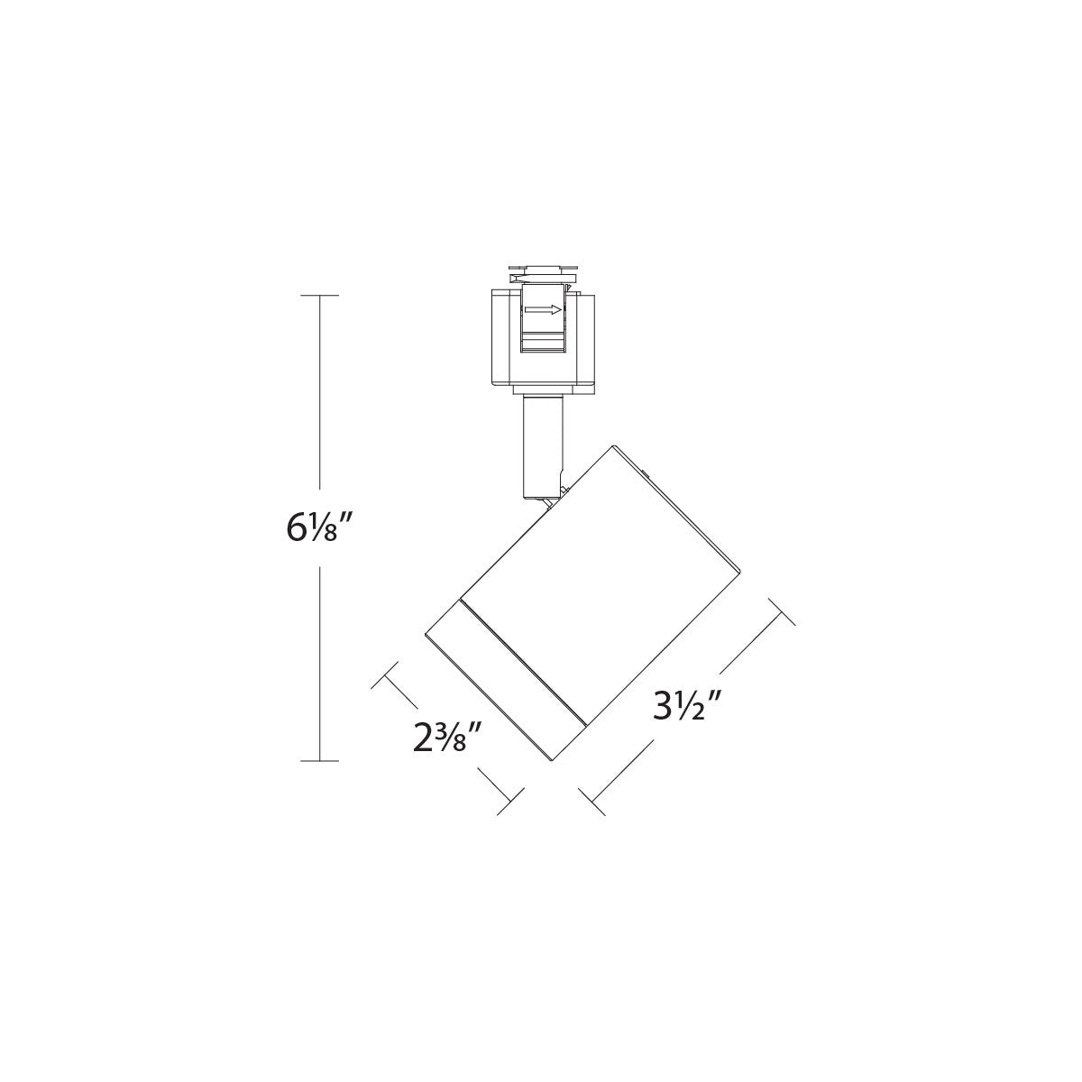 W.A.C. Lighting - H-7012-CS-BK - LED Track Luminaire - Ocularc - Black