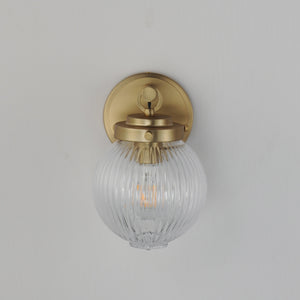 Maxim - 15191CRSBR - One Light Wall Sconce - Kasbah - Satin Brass